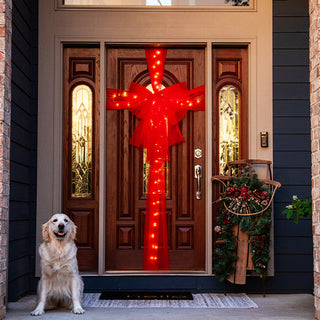 Oversized LED Door Bow