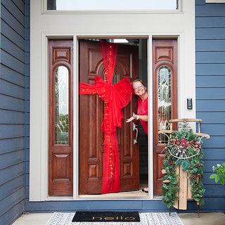 Oversized LED Door Bow