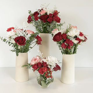 Peppermint Carnation Flower Centerpiece