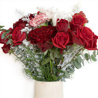 Peppermint Carnation Flower Centerpiece