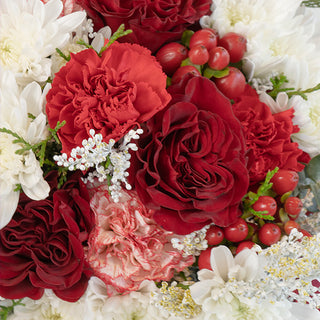 Peppermint Carnation Flower Centerpiece