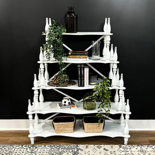 iron tiered shelf