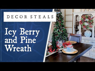 Icy Berry and Pine Wreath