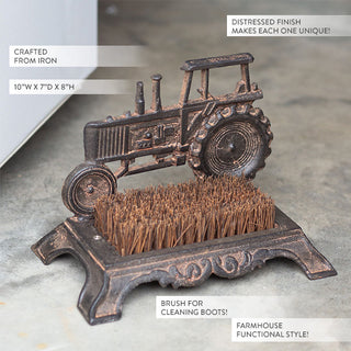 Distressed Tractor Boot Scraper