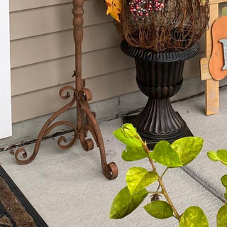 Metal Scrollwork Candle Lantern