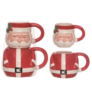 Dimensional Stacking Holiday Mugs, Pick Your Style