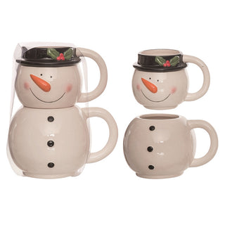 Dimensional Stacking Holiday Mugs, Pick Your Style