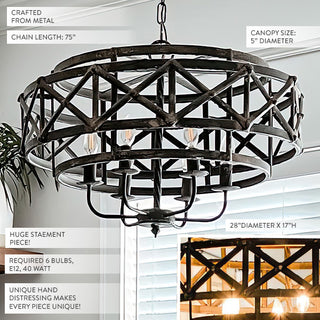 Industrial Trestle Chandelier