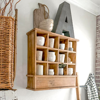 Traditional Pine Wood Cubby Unit