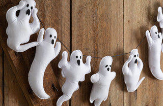 Spooky Cotton Ghost Garland