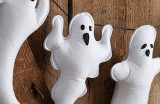 Spooky Cotton Ghost Garland