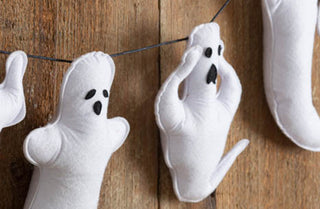 Spooky Cotton Ghost Garland