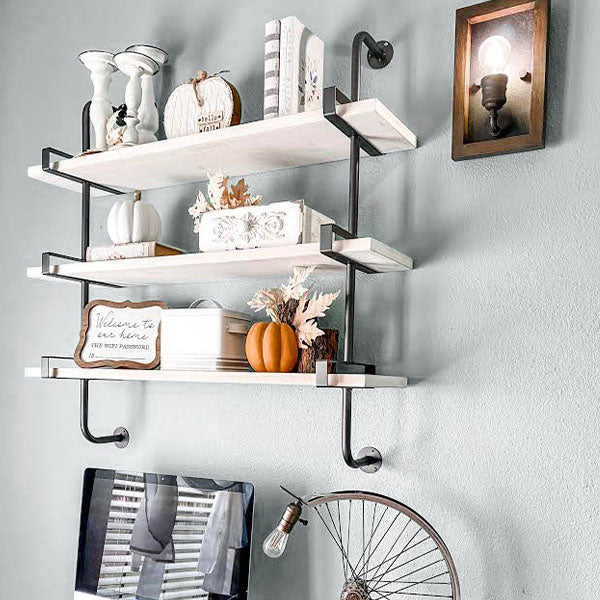 Three Tier Rustic Wall Shelf - Decor Steals