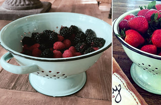 Vintage Enamelware Colander