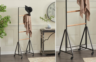 61 Inch Tall Rolling Clothes Rack