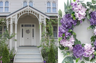 Premium Purple Hydrangea Wreath