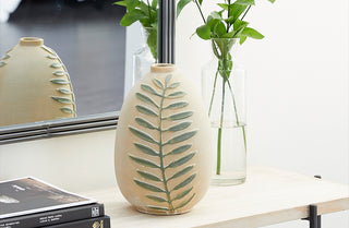 Ceramic Leaf Vase