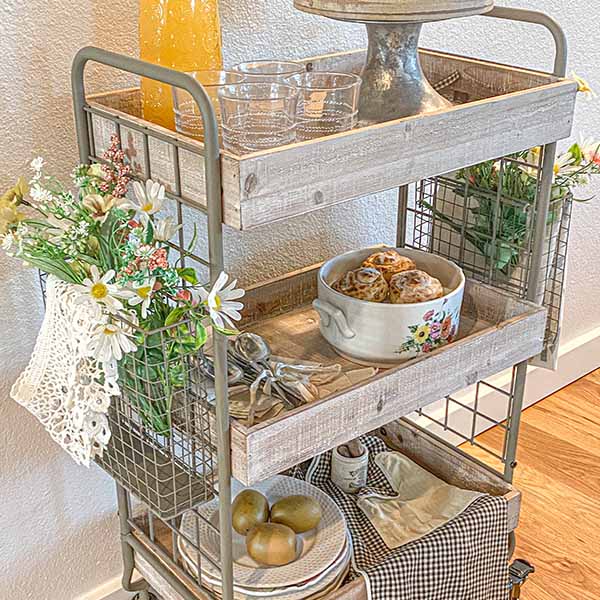 Ornate Embossed Kitchen Storage Bin - Decor Steals