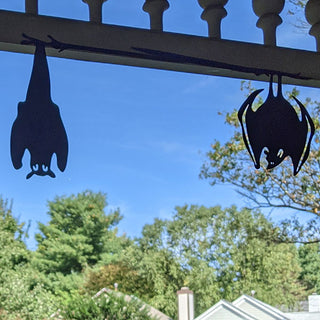 Metal Hanging Bat Silhouettes, Set of 3