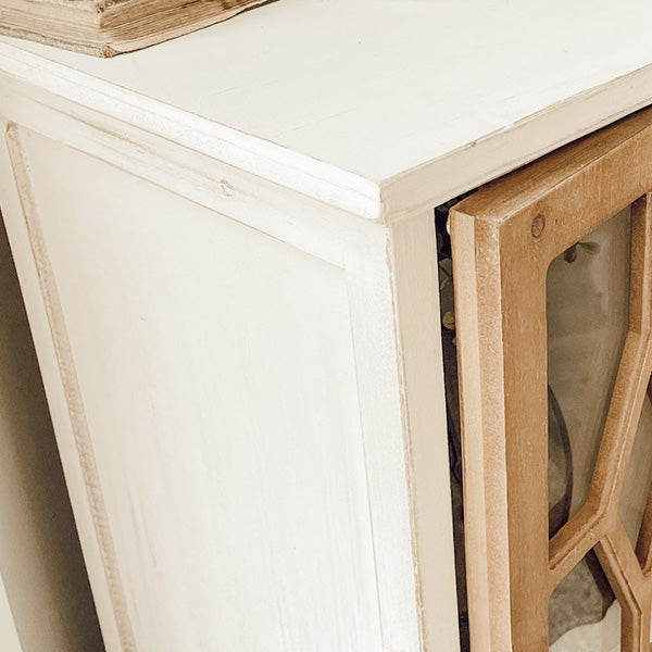 Natural Wooden Storage Cabinet with Drawers - Decor Steals