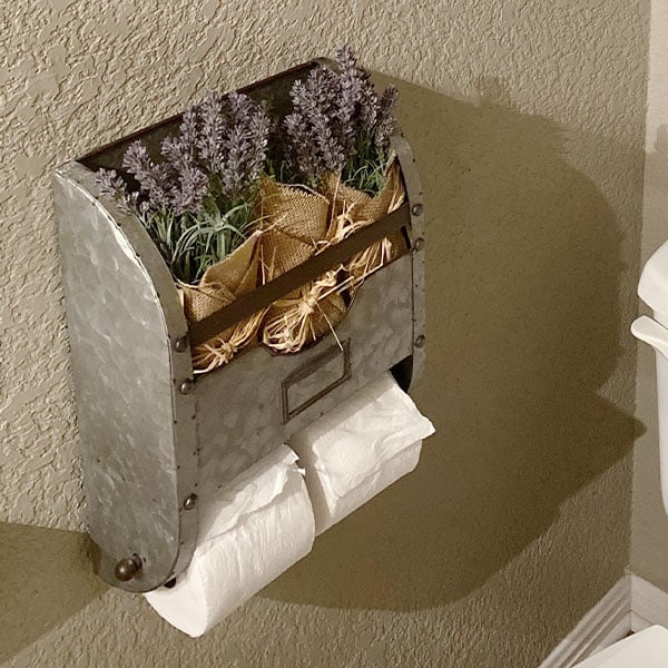 Distressed Vintage Bath Tissue Stand - Decor Steals