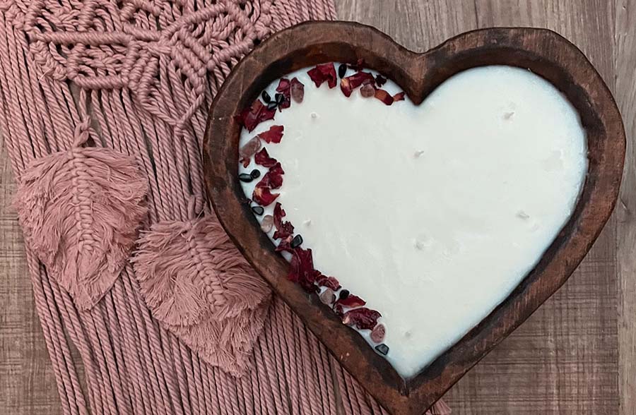 Heart-Shaped Dough Bowl Candle – Nest Venice