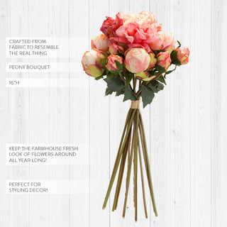 Lifelike Peony Bouquet