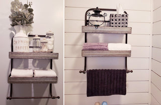 Double Cookhouse Towel Rack