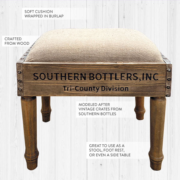 Bottle Crate Foot Stool - The Reclaimed Farmhouse