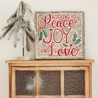 Peace Joy Love Sign