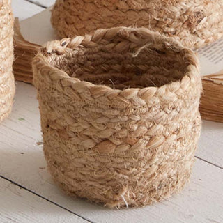 Jute Storage Planters, Set of 3