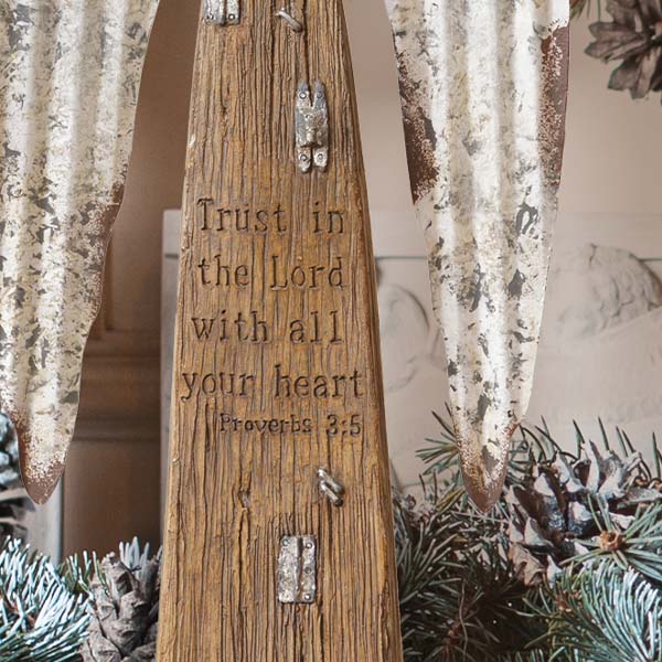 Laurel Foundry Modern Farmhouse Recycled Wooden Tree 3 Piece