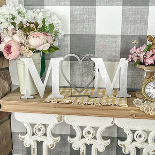 Metal Cutout MOM Sign