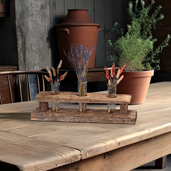 Aged Wood Plant Stand - Magnolia