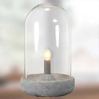 Concrete Base Dome Lamp