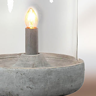 Concrete Base Dome Lamp