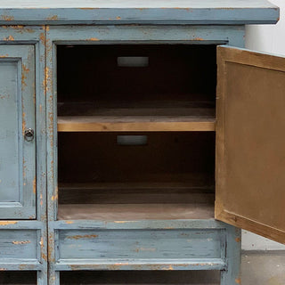 Distressed Media Console Cabinet