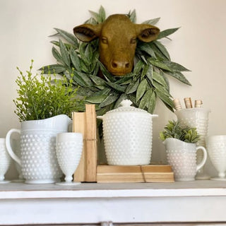 Farmhouse Style Cow Head Wall Mount