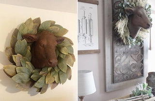 Farmhouse Style Cow Head Wall Mount