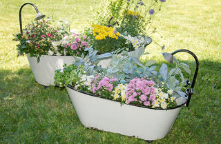 HUUUGE Enamel Bathtub Planters, Set of 2