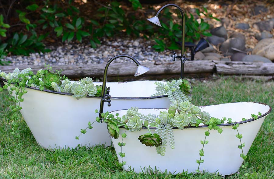 Mini Bathtub Planter – The Salvaged Boutique