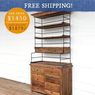 Old Pine Bakers Rack