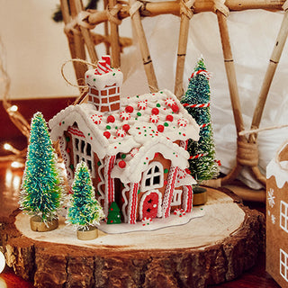 Light Up Asymmetrical Gingerbread House