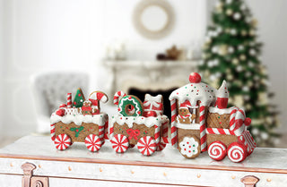 Festive Gingerbread Train