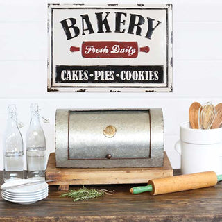 Embossed Metal Bakery Sign