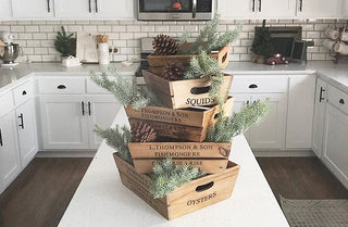 Wooden Nesting Crates  Set of 5