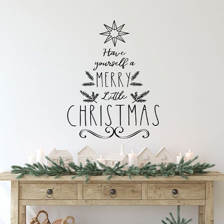 Merry Christams Tree Decal - Decor Steals