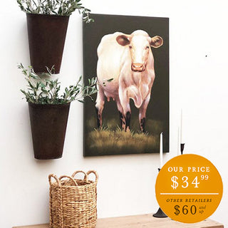 Milking Shorthorn Cattle Giclee