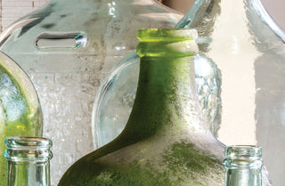 Antique Green Cellar Bottle