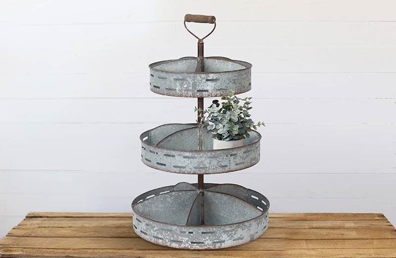 StarPack Farmhouse Style 3 Tiered Serving Tray - Rustic Kitchen Tiered –  StarPack Products